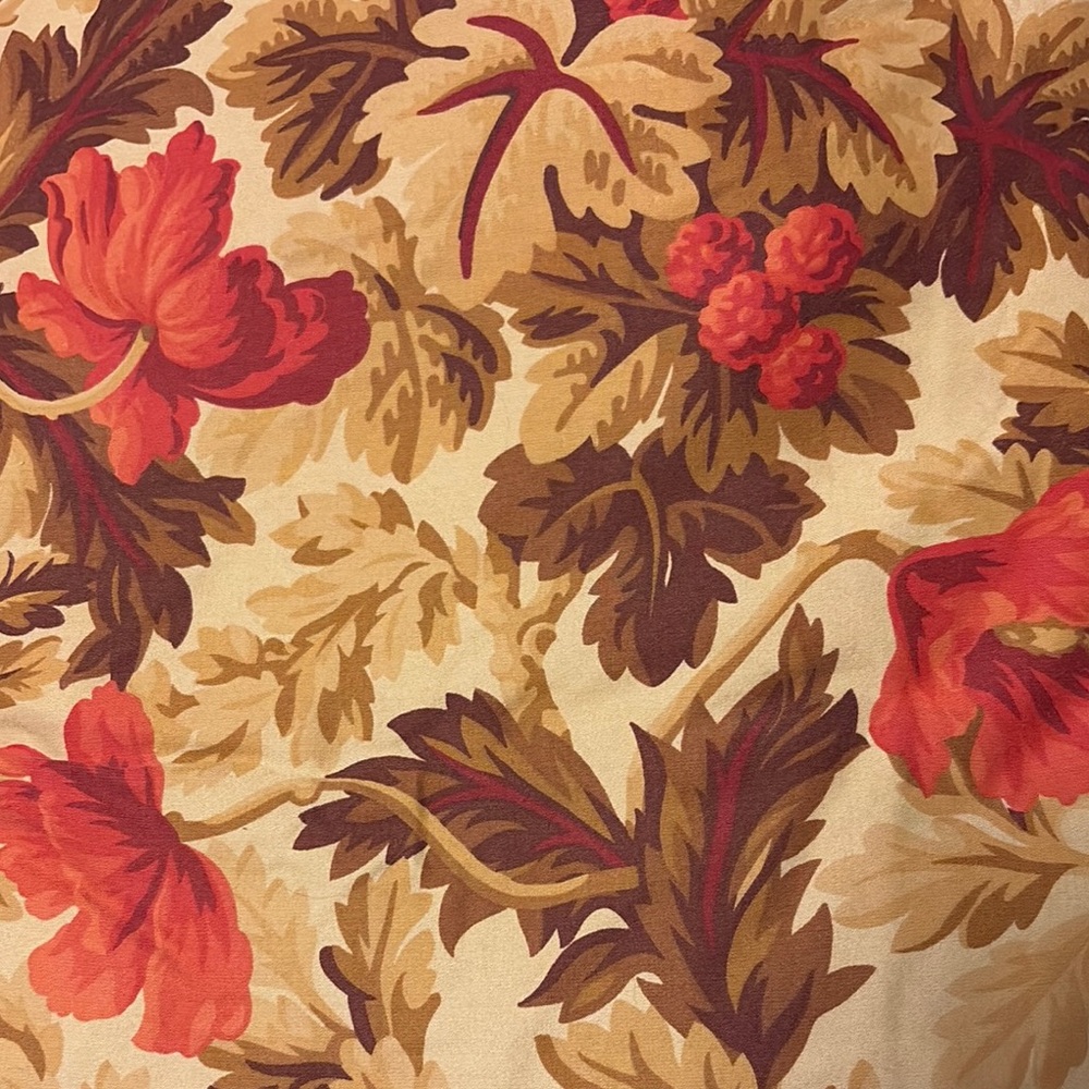 Eddie Bauer Home Fall floral king duvet cover/shams